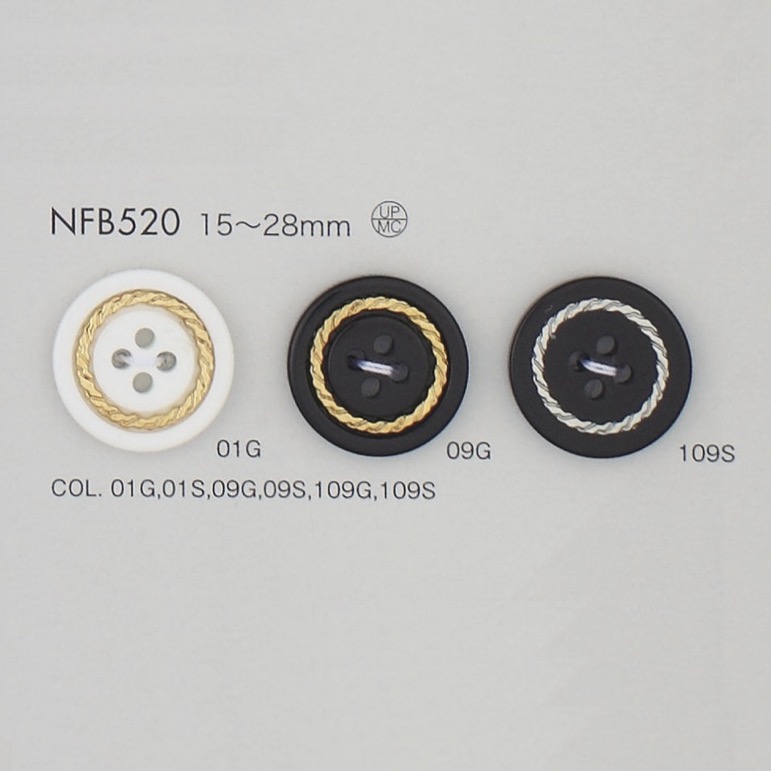 NFB520 زر من راتنج البوليستر/مصبوب[أزرار] DAIYA BUTTON