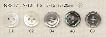 NRS17 DAIYA BUTTONS زر بوليستر بمظهر الصدف[أزرار] DAIYA BUTTON