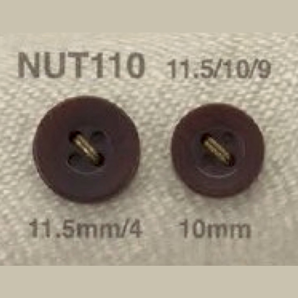 NUT110 زر جوز بأربع فتحات مع فتحات أمامية[أزرار] IRIS
