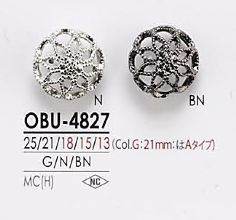 OBU4827 زر معدني[أزرار] IRIS