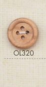 OL320 زر من الخشب الطبيعي بأربعة ثقوب[أزرار] DAIYA BUTTON