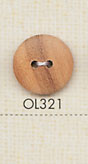 OL321 زر خشبي طبيعي ذو فتحتين[أزرار] DAIYA BUTTON