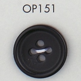 OP151 زر من راتنج البوليستر بأربع فتحات مع حافة[Buttons] DAIYA BUTTON