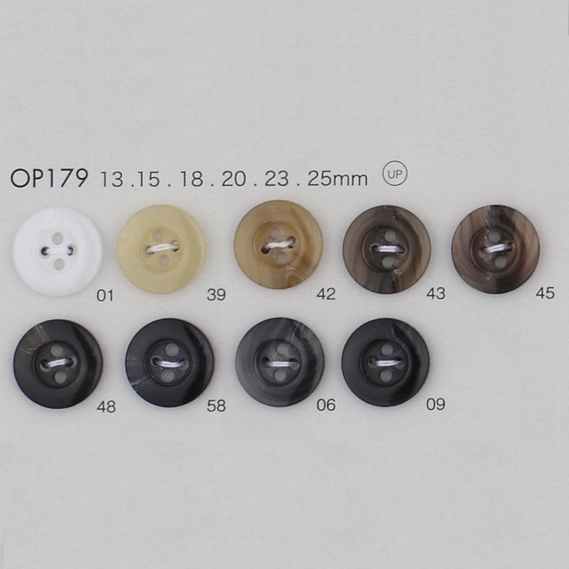 OP179 زر راتنج البوليستر بأربع فتحات[أزرار] DAIYA BUTTON