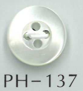 PH137 زر قوقعي غائر ذو 4 فتحات[Buttons] Sakamoto Saji Shoten
