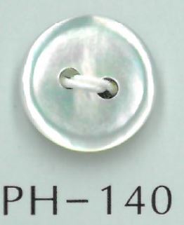 PH140 زر صدفي ذو فتحتين بحافة بارزة[أزرار] Sakamoto Saji Shoten