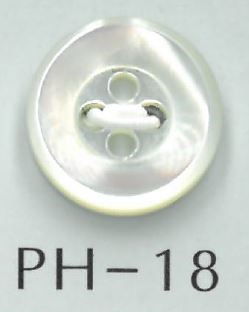 PH18 زر صدفة غاطس بأربع ثقوب[أزرار] Sakamoto Saji Shoten