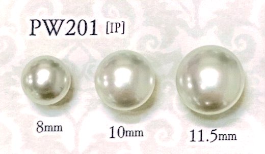 PW201 زر بتأثير اللؤلؤ، ساق مربعة، نوع محدب[Buttons] IRIS
