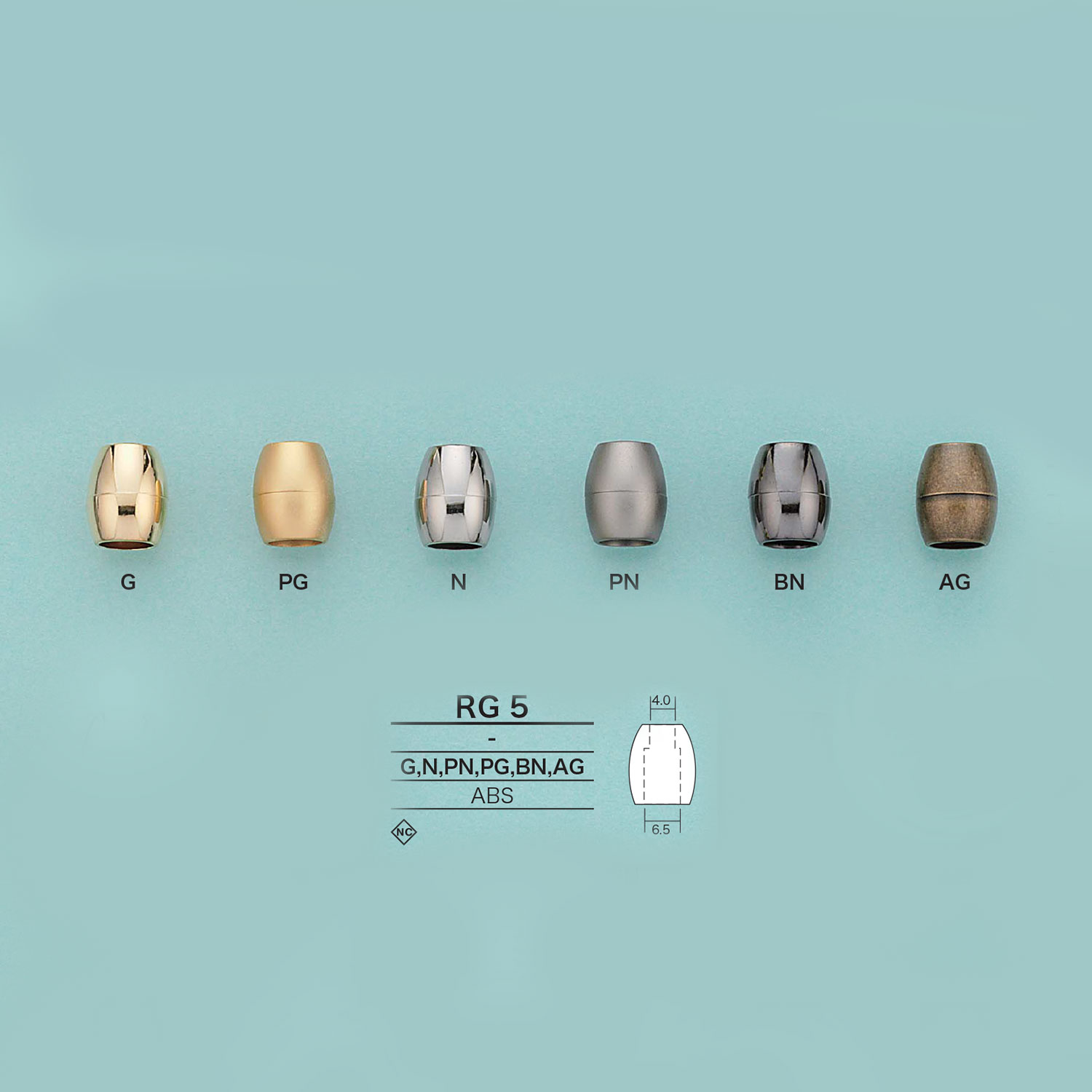 RG5 نهاية الحبل الأسطوانية المطلية[أبازيم وحلقات] IRIS