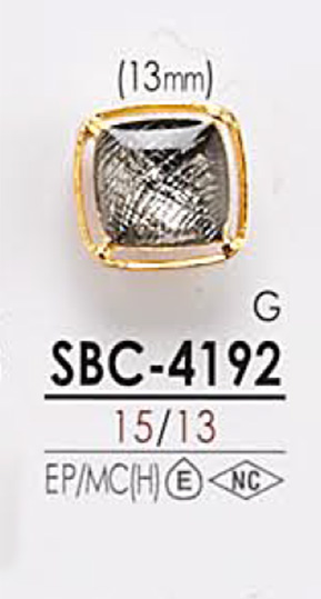 SBC4192 زر معدني للصباغة[Buttons] IRIS
