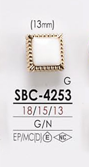 SBC4253 زر معدني قابل للتلوين[أزرار] IRIS