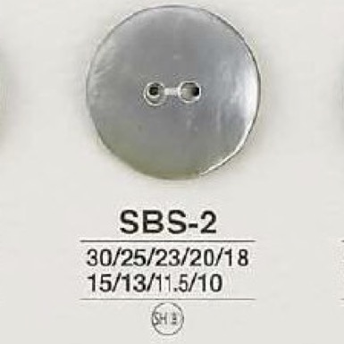 SBS2 زر ذو فتحتين من صدفة عرق اللؤلؤ السوداء[Buttons] IRIS