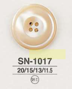 SN1017 زر صدف Takase بأربعة ثقوب[أزرار] IRIS