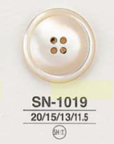 SN1019 زر صدفي بأربع فتحات Takase[أزرار] IRIS
