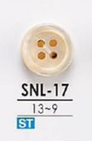 SNL17 زر عديم اللون من Takase Shell بأربعة ثقوب[أزرار] IRIS