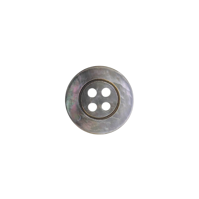 SSO29 زر من صدفة أم اللؤلؤ السوداء بأربعة ثقوب[Buttons] IRIS
