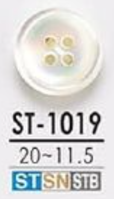 ST1019 Takase Shell زر لامع بأربع فتحات[أزرار] IRIS
