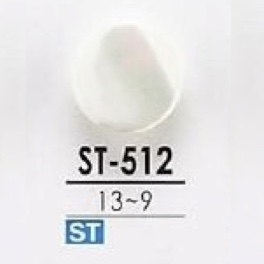 ST512 زر بساق مربعة من صدف Takase[Buttons] IRIS