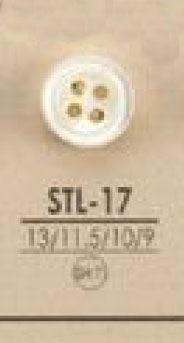 STL17 زر صدف سميك بأربع فتحات من مادة طبيعية[Buttons] IRIS