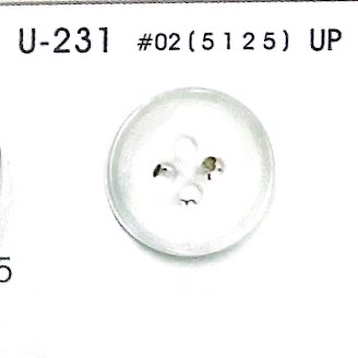 U231 [طراز قرن الجاموس] زر ذو 4 ثقوب بحافة، لامع، للتلوين[أزرار] NITTO Button
