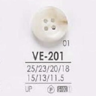 VE201 زر من راتنج البوليستر بأربعة ثقوب للخياطة[أزرار] IRIS