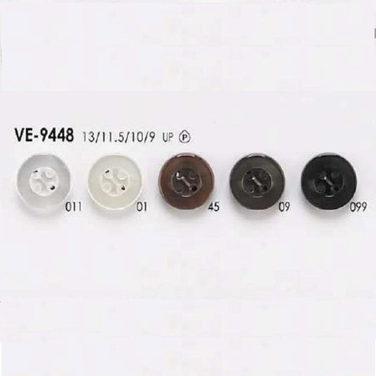 VE9448 زر من راتنج البوليستر بفتحة أمامية وأربع فتحات[أزرار] IRIS