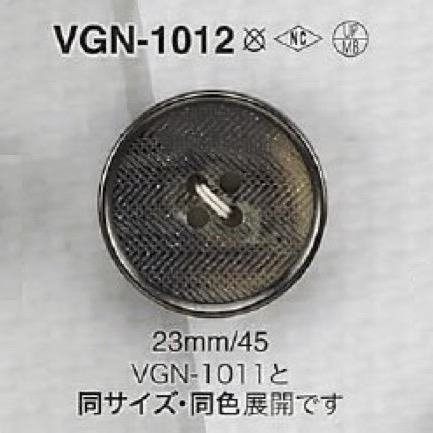 VGN1012 زر أمامي ذو 4 فتحات من راتنج البوليستر/النحاس الأصفر[أزرار] IRIS