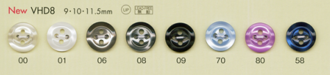 VHD8 DAIYA BUTTONS سلسلة HYPER DURABLE المقاومة للصدمات زر بوليستر بنمط الصدف[أزرار] DAIYA BUTTON