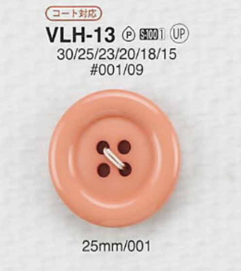 VLH13 زر من راتنج البوليستر بأربع فتحات أمامية[Buttons] IRIS