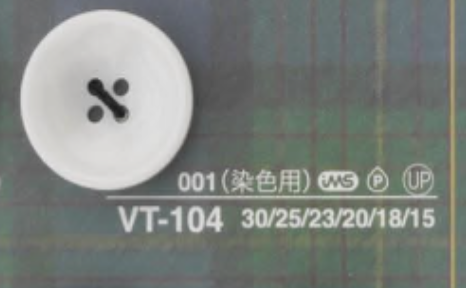 VT104 زر بأربع ثقوب من راتنج البوليستر[أزرار] IRIS