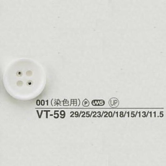 VT59 زر من راتنج البوليستر بأربعة ثقوب[أزرار] IRIS