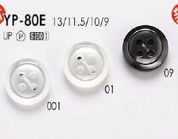 YP80E زر بأربع ثقوب من راتنج البوليستر[أزرار] IRIS