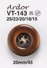 VT143 أزرار بنمط عروق الخشب للجاكيتات والبدلات IRIS