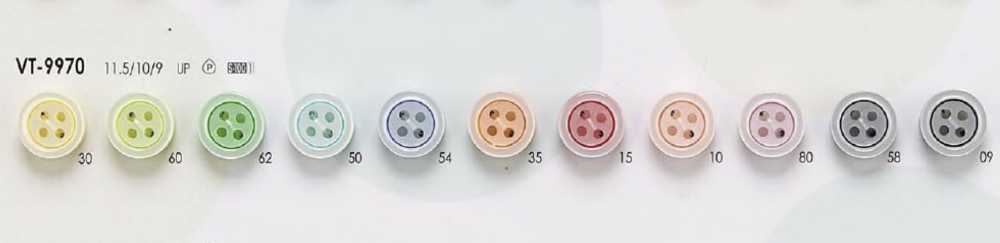 VT9970 زر من راتنج البوليستر بأربعة ثقوب[Buttons] IRIS