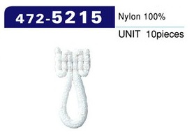 472-5215 حلقة زر، نوع النايلون الصوفي، متوسط (10 قطع)[عروة زر / زر ضفدع] DARIN
