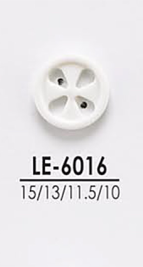 LE6016 أزرار قابلة للصباغة للقمصان والمعاطف IRIS