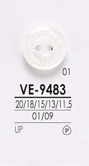 VE9483 زر قميص أسود وقابل للصباغة[Buttons] IRIS