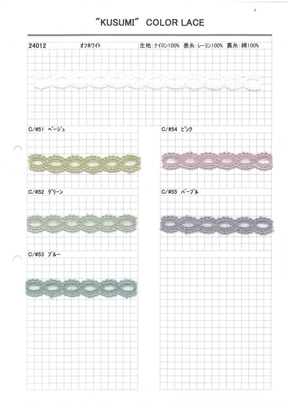 24012 دانتيل تول ضيق Kyowa Lace