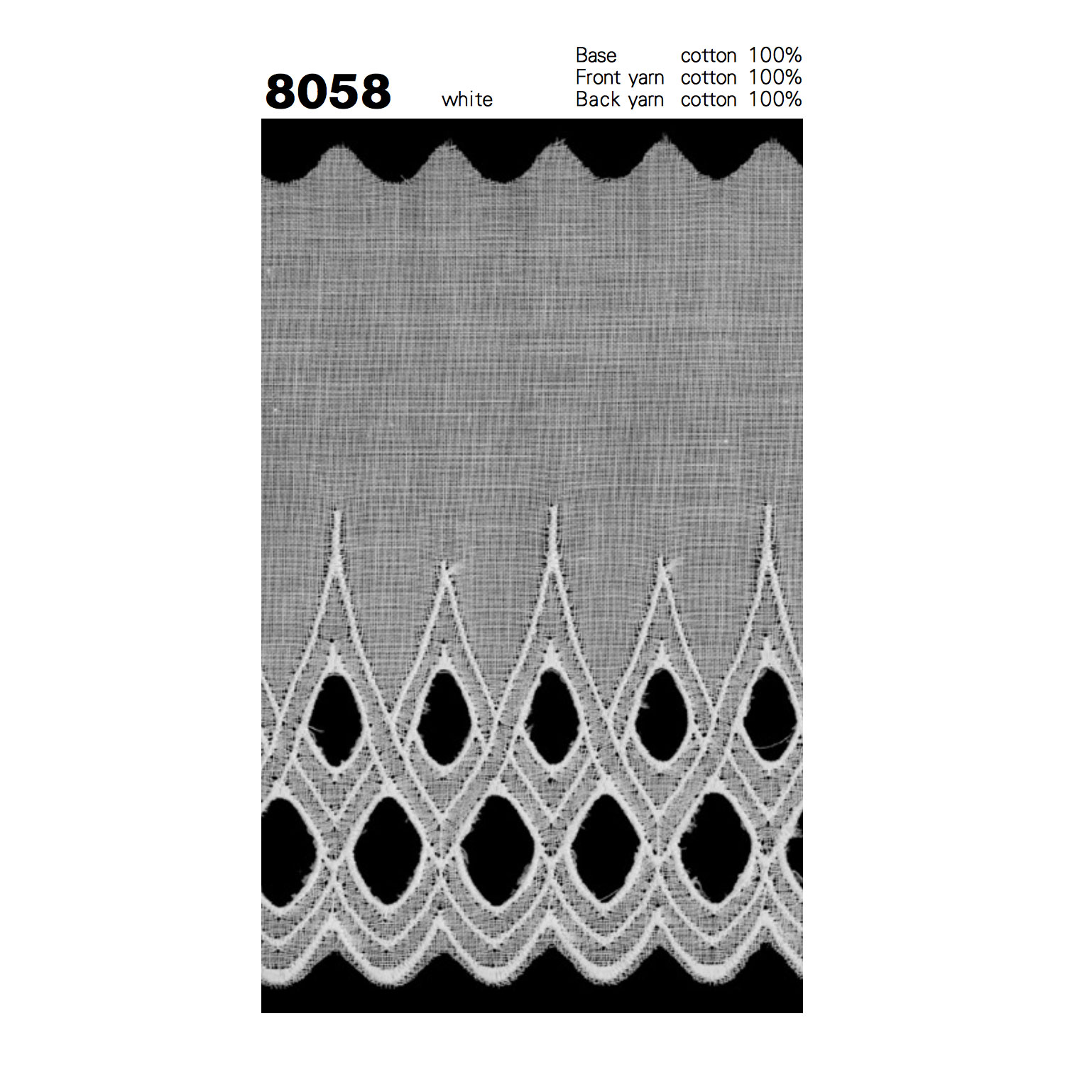 8058 دانتيل قطني Kyowa Lace