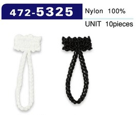 472-5325 حلقة زر، نوع سلك سلسلة، الطول الإجمالي 32 مم (10 قطع)[Button Loop / Frog Button] DARIN