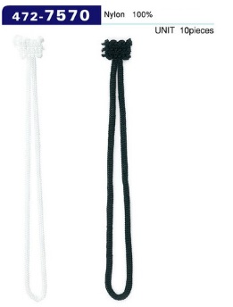 472-7570 حلقة زر، نوع خيط Lily، الطول الإجمالي 83 mm (10 قطع)[عروة زر / زر ضفدع] DARIN