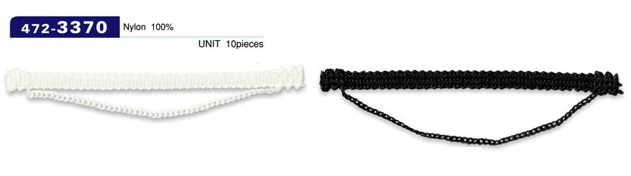 472-3370 حلقة زر، نوع سلك بسلسلة، 7mm H × 85mm W (عبوة من 10)[عروة زر / زر ضفدع] DARIN