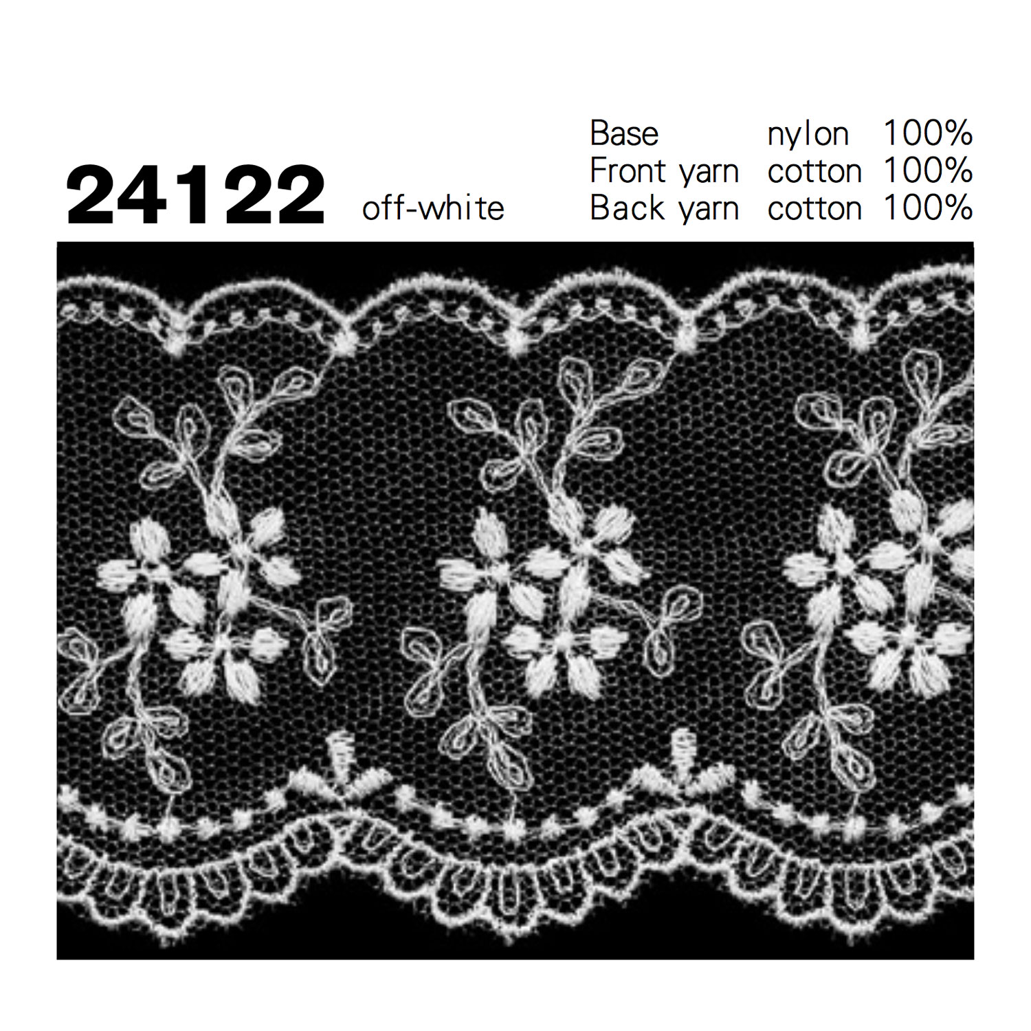 24122 دانتيل تول Kyowa Lace