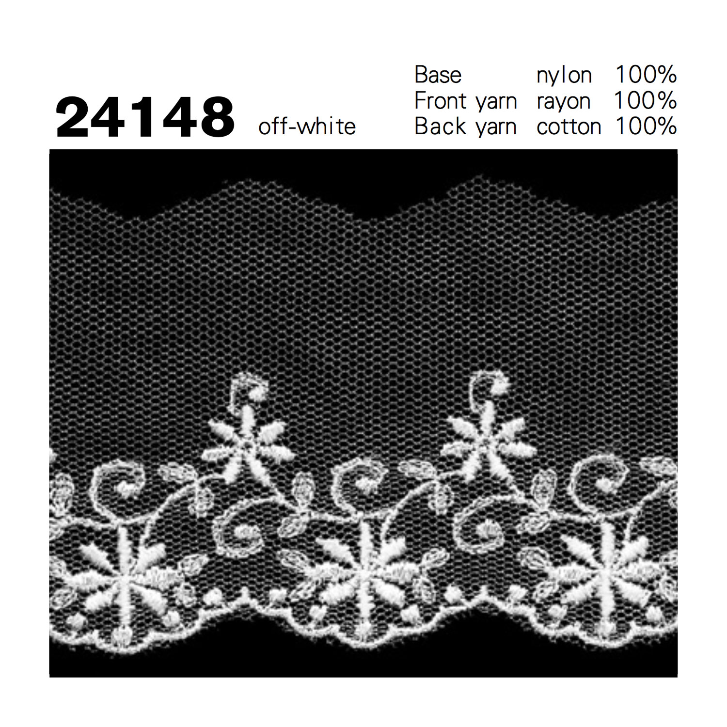 24148 دانتيل تول Kyowa Lace