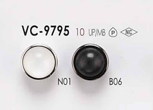 VC9795 زر مخصص للصباغة بغطاء بنمط الصدفة وعمود مغلق[أزرار] IRIS