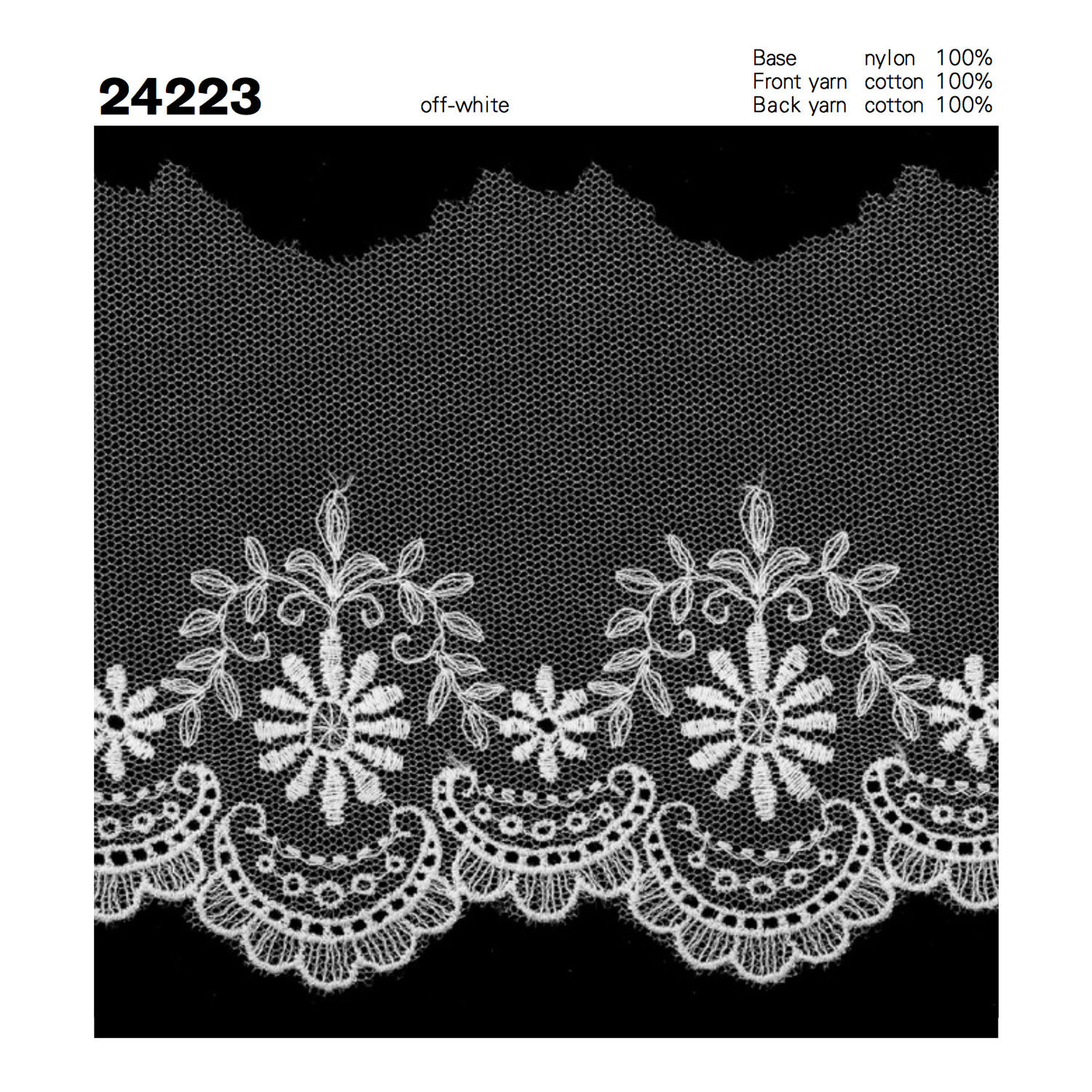 24223 دانتيل تول Kyowa Lace