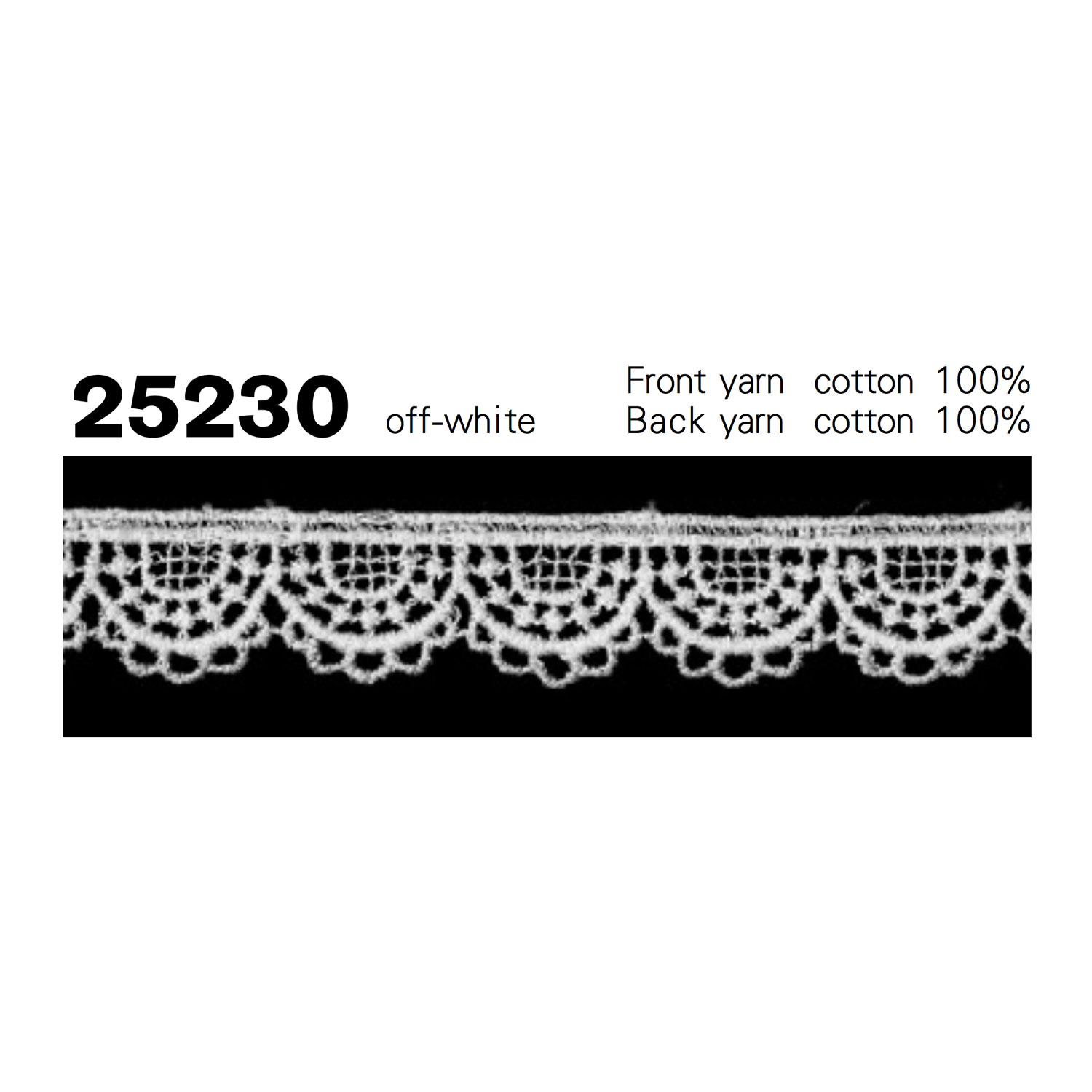 25230 دانتيل كيميائي ضيق Kyowa Lace