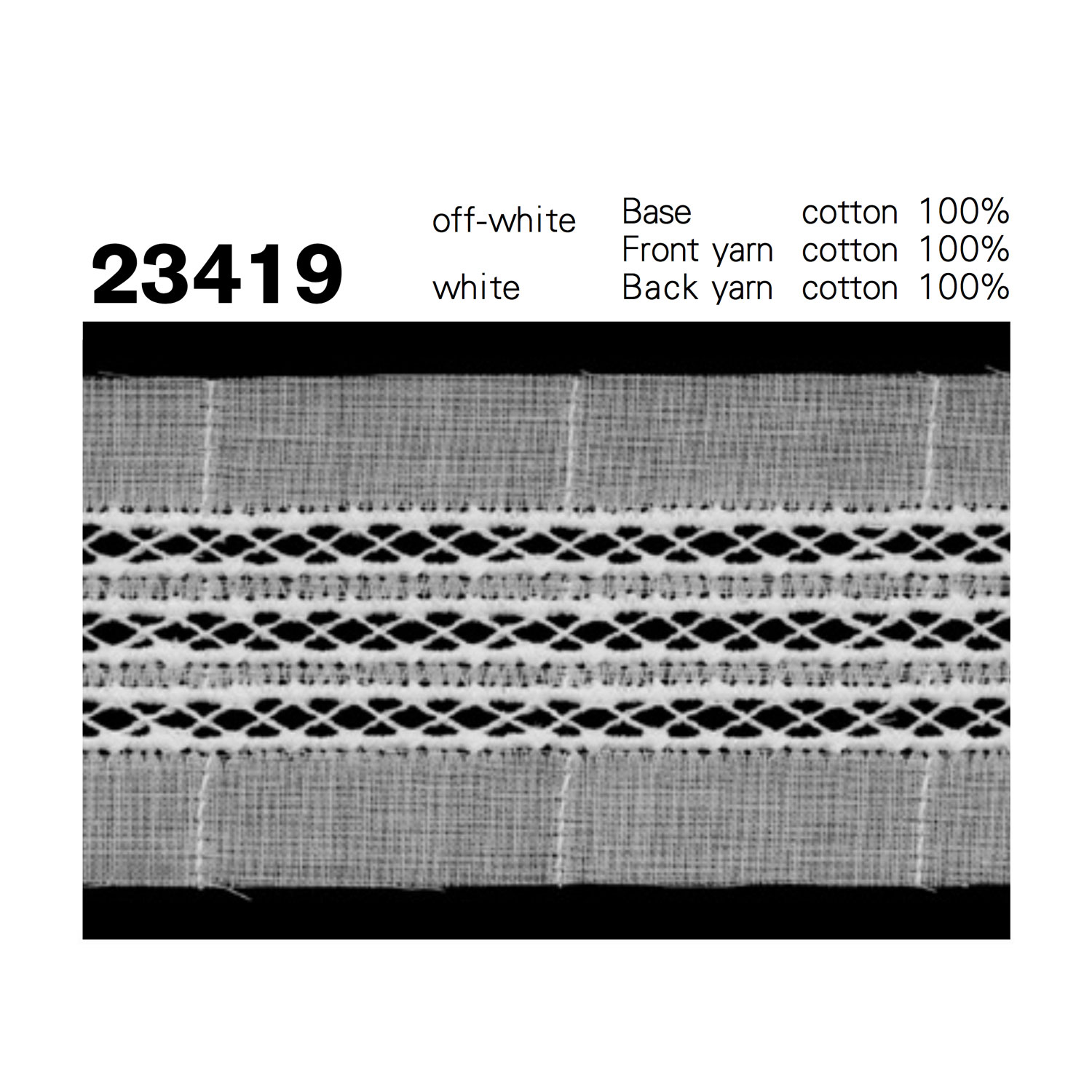 23419 دانتيل قطني Kyowa Lace