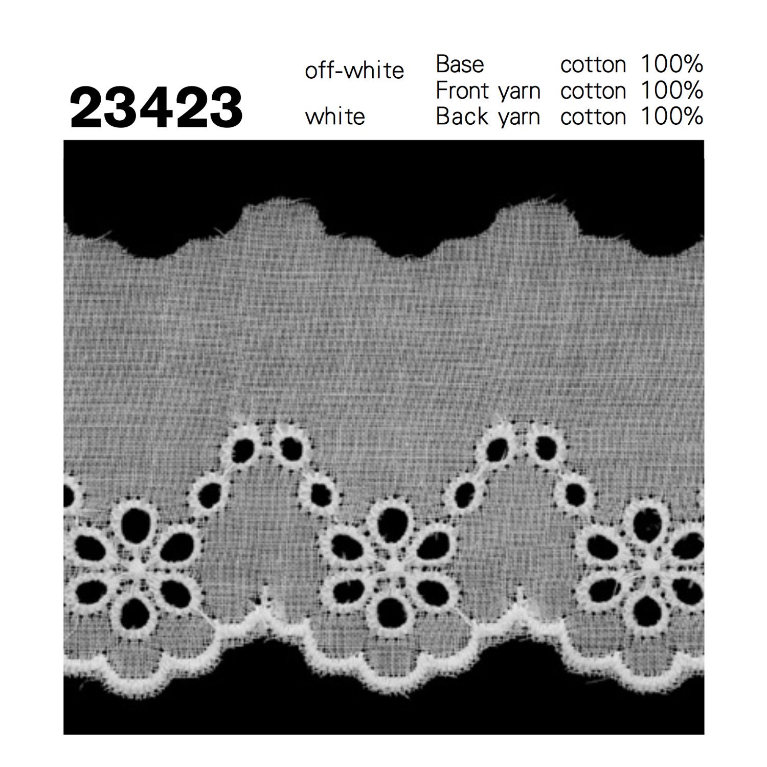 23423 دانتيل قطني Kyowa Lace