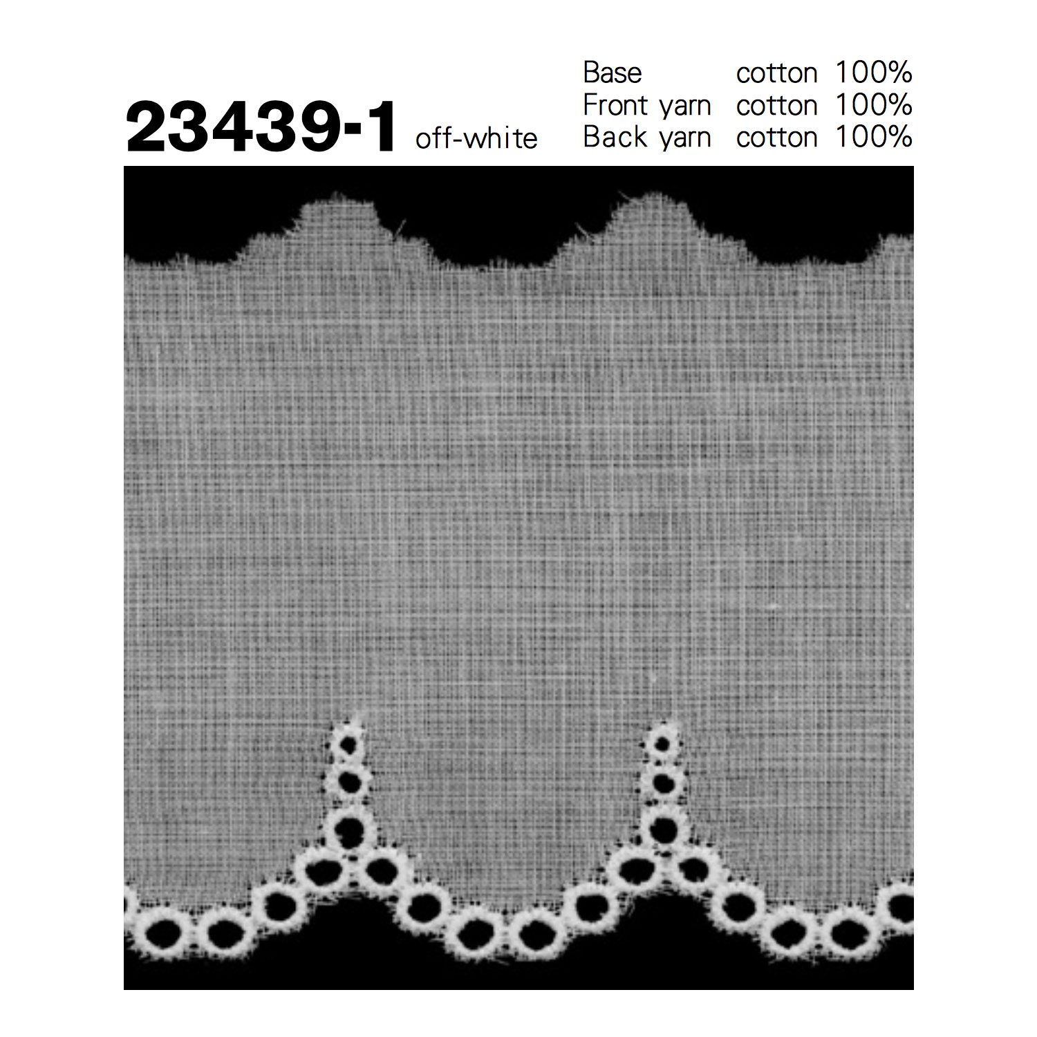 23439-1 دانتيل قطني Kyowa Lace